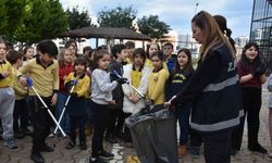 Atakum'da çocuklardan çevre temizliği konusunda anlamlı etkinlik