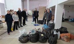 Sinop'ta denizin çöpü atölyede sanata dönüşüyor