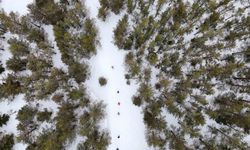 Tersun Dağı'nda zorlu kış yürüyüşü: Kar kalınlığı 1,5 metreyi buldu