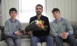 DEAŞ operasyonunda ağır yaralanmıştı: Bayburtlu kahraman komisere öğrencilerden Polis Haftası sürprizi