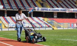 Dr. Necmettin Şeyhoğlu Stadyumu'nda bakım çalışması başlatıldı