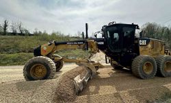 Düzce'de köy yollarında çalışmalar hız kazandı