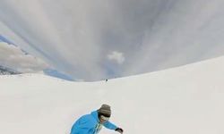 Nisan ayında snowboard keyfi