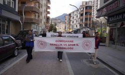 Gümüşhane'de obeziteye dikkat çekmek için yürüdüler