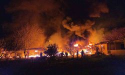 Muz deposu alevlere teslim oldu: 3 saatte kontrol altına alındı