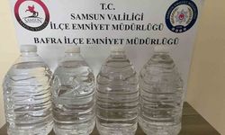 Samsun'da 20 litre etil alkol ele geçirildi