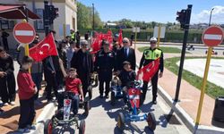 Bafra'da miniklere trafik eğitimi