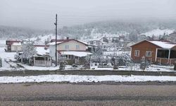 Çorum'un yüksek kesimleri beyaza büründü