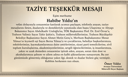 AVRASYA ÜNİVERSİTESİ TAZİYE İLANI