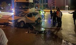 Bayburt'ta tır cipe çarptı: 1 yaralı