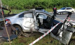 Ordu'da otomobil, ağaç ve aydınlatma direğini devirdi: 4 yaralı