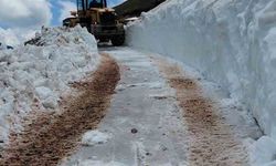 Rize'de Haziran ayında kar ve çığ temizleme çalışması