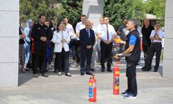 Valilikte yangın tatbikatı