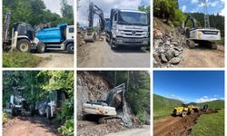 TRABZON BÜYÜKŞEHİR YOL YAPIM, BAKIM VE ONARIM DAİRESİ BAŞKANLIĞI 9 İLÇEDE SAHADA!