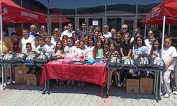 Devrek'te öğrencilere havuz malzemeleri hediye edildi