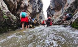 Gümüşhane'de doğaseverler Yılanlı Kanyon'u keşfetti