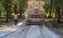 Muncurlu köy yolu soğuk asfaltla yenilendi