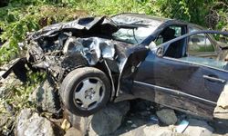Ordu'da otomobil 30 metreden deniz kıyısına uçtu: 'Uçak düşüyor zannettim'