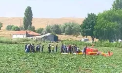 ANKARA'DA HELİKOPTER DÜŞTÜ: 2 YARALI