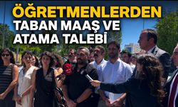 ÖĞRETMENLERDEN TABAN MAAŞ VE ATAMA TALEBİ