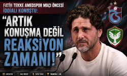 FATİH TEKKE AMEDSPOR MAÇI ÖNCESİ İDDİALI KONUŞTU: "ARTIK KONUŞMA DEĞİL REAKSİYON ZAMANI!"