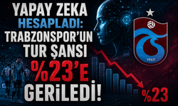 YAPAY ZEKA HESAPLADI: TRABZONSPOR'UN TUR ŞANSI %23'E GERİLEDİ!