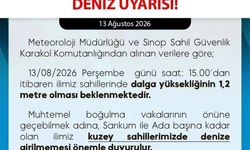 Sinop'ta deniz uyarısı