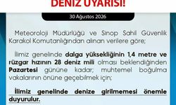 Denize girilmemesi uyarısı
