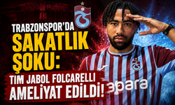 TRABZONSPOR RESMEN DUYURDU: FOLCARELLI AMELİYAT MASASINA YATTI!