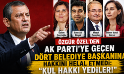 ÖZGÜR ÖZEL'DEN AK PARTİ'YE GEÇEN DÖRT BELEDİYE BAŞKANINA HAKKINI HELAL ETMEDİ: "KUL HAKKI YEDİLER!"