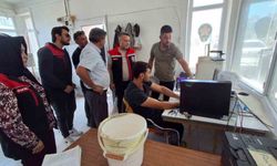 Bayburt'ta TMO alım ofisinde ürün kabulü sürüyor