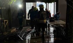 Bolu'da ikiz villanın bahçesinde çıkan yangın korkuttu
