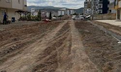Boyabat'ta yol çalışması