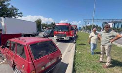Samsun'da araçlar çarpıştı: 2'si çocuk 3 yaralı