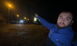 Amasra'da kaya parçaları karavanların bulunduğu alana düştü