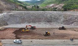 Bayburt'ta Petekli Göleti'nde çalışmalar sürüyor