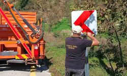 Düzce'de köy yolları için trafik güvenliği çalışması