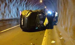 Eynesil tünelinde trafik kazası: 3 yaralı