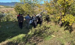 Kamyonet 38 metre aşağı yuvarlandı: 1 ölü, 1 yaralı