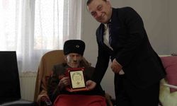 Trabzon'da 103 yaşındaki Kore gazisine Cumhuriyet Bayramı ziyareti
