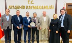 ARTVİNLİLER HİZMET VAKFI’NDAN ATAŞEHİR KAYMAKAMI EREN ARSLAN’A ZİYARET
