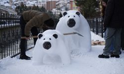 TIR ŞOFÖRÜ DEĞİL, SANKİ BİR HEYKELTRAŞ!
