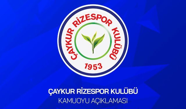 ÇAYKUR RİZESPOR'DAN VAR TEPKİSİ