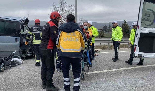 Çorum'daki kazada ağır yaralanan genç kadından acı haber