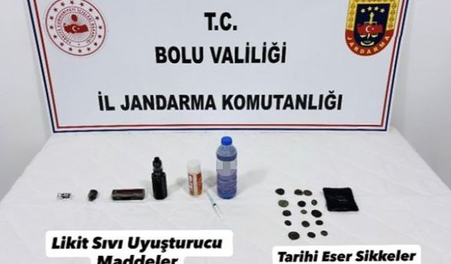 Durdurulan araçta uyuşturucu hammaddesi çıktı