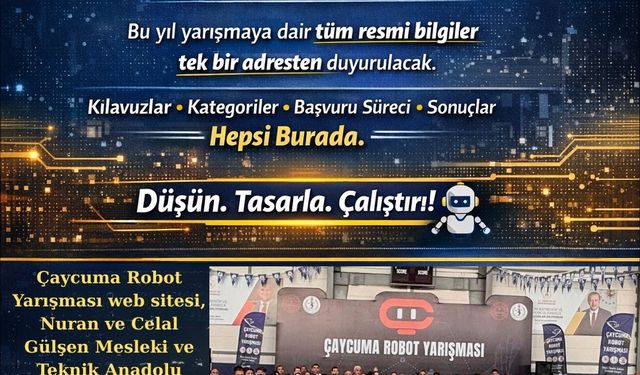 Robot yarışmasının resmi web sitesi yayında