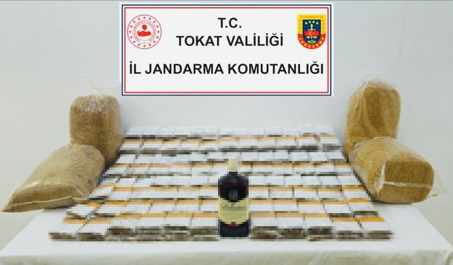 Tokat'ta jandarma kaçak tütün operasyonu düzenledi