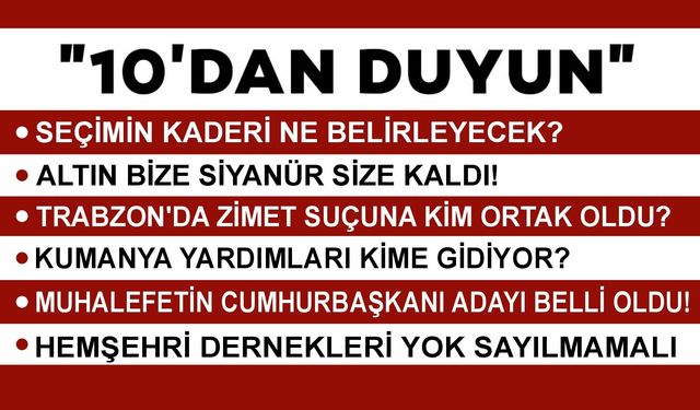 10 'DAN DUYUN - 23.02.2026