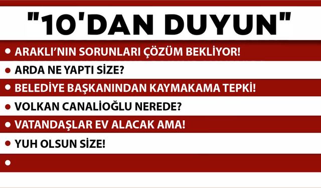 10 'DAN DUYUN-14.03.2026