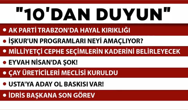 10' DAN DUYUN-23.03.2026